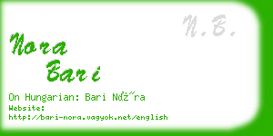 nora bari business card